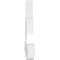 Ekena Millwork Ericson Architectural Grade PVC Gable Bracket, 84"W x 31 1/2"H x 4"D x 6"F, 9/12 Pitch GBP084X32X0406ERI00 - alternate 2